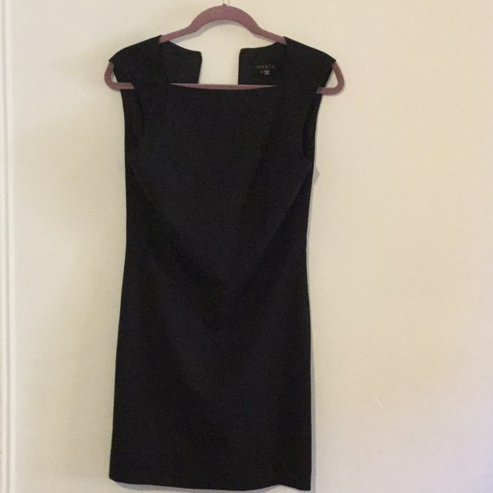 Theory Black Wool Dress